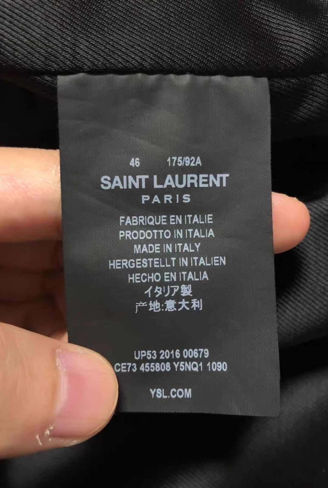Saint Laurent Paris Saint Laurent Full Leather Black & White Varsity Jacket Size US S / EU 44-46 / 1 - 8 Thumbnail