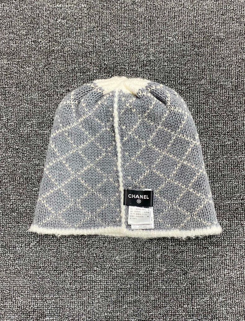 Chanel Chanel Cashmere Cold Hat with Logo -2505 Size ONE SIZE - 5 Thumbnail