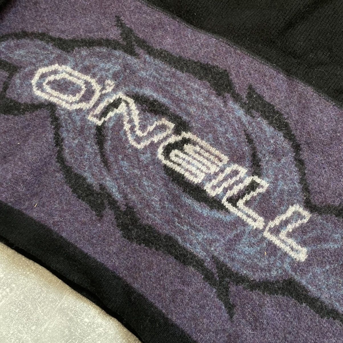 O'Neill Crazy 🥶 ONEIL 90s BIG LOGO SWEATER surf knit cardigan wool Size US L / EU 52-54 / 3 - 3 Thumbnail