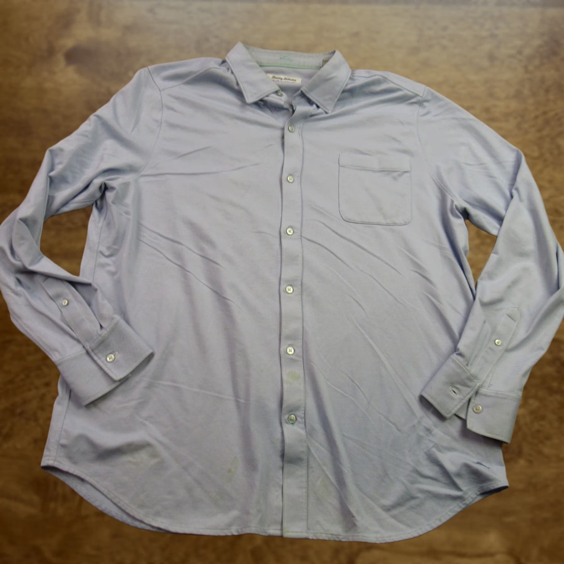 Tommy Bahama Tommy Bahama Shirt Mens XL Tall Long Sleeve Button Front Blue Casual Cotton Blend Size US XL / EU 56 / 4 - 1 Thumbnail