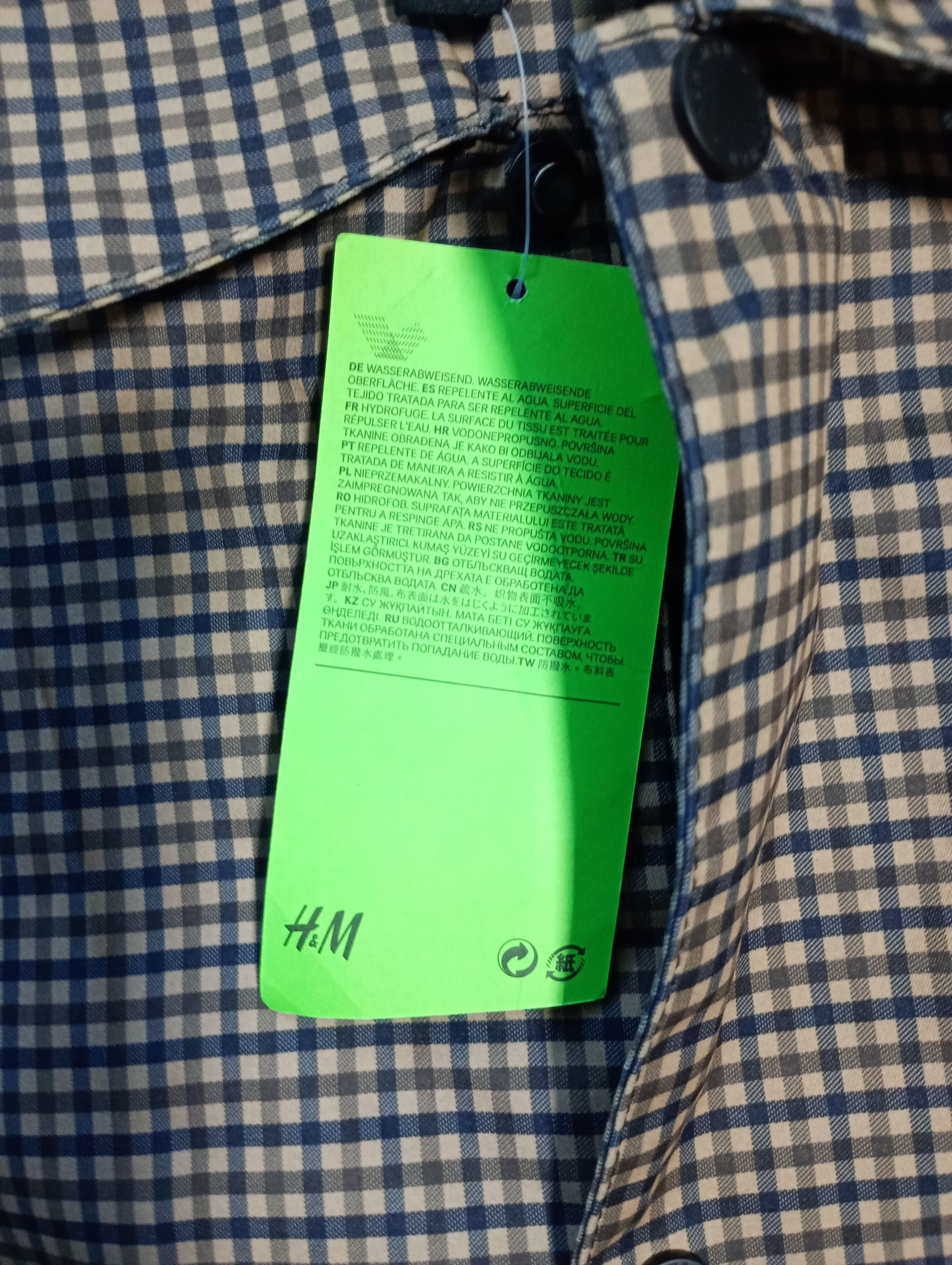 H&M H&M NWT Checkered Raincoat UK 36R Size US S / EU 44-46 / 1 - 9 Thumbnail