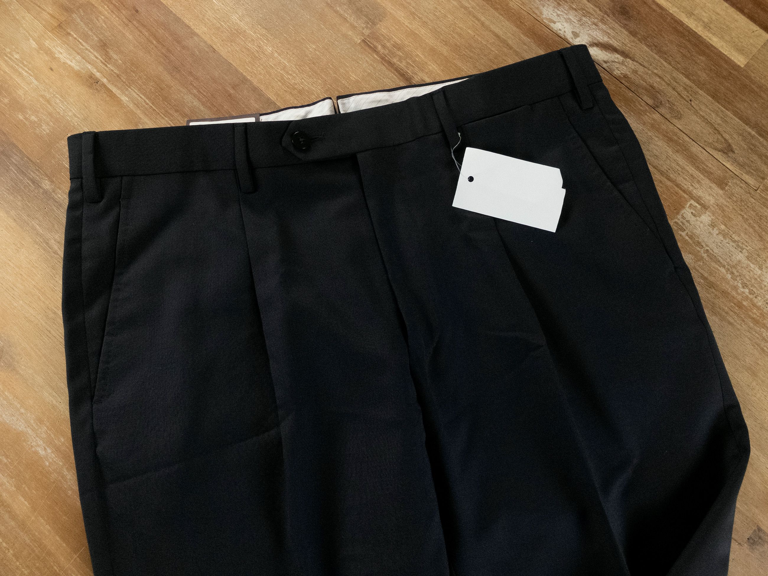 Caruso CARUSO navy blue wool dress pants trousers 36 / 52 Size US 36 / EU 52 - 2 Thumbnail