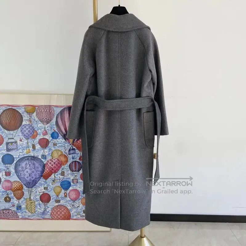 Max Mara MaxMara Women's Long Gray Wool Coat . Size M / US 6-8 / IT 42-44 - 2 Thumbnail