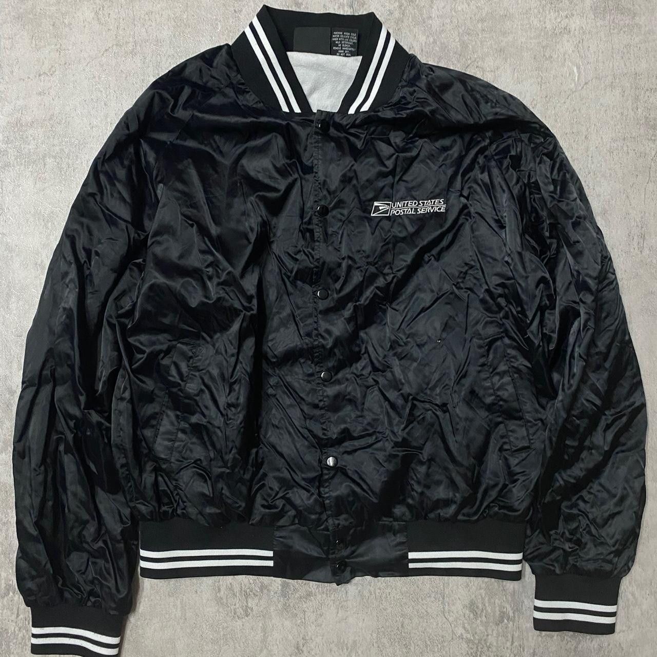 Other Black & white vintage 90s USPS satin bomber jacket jacket Size US XL / EU 56 / 4 - 1 Thumbnail