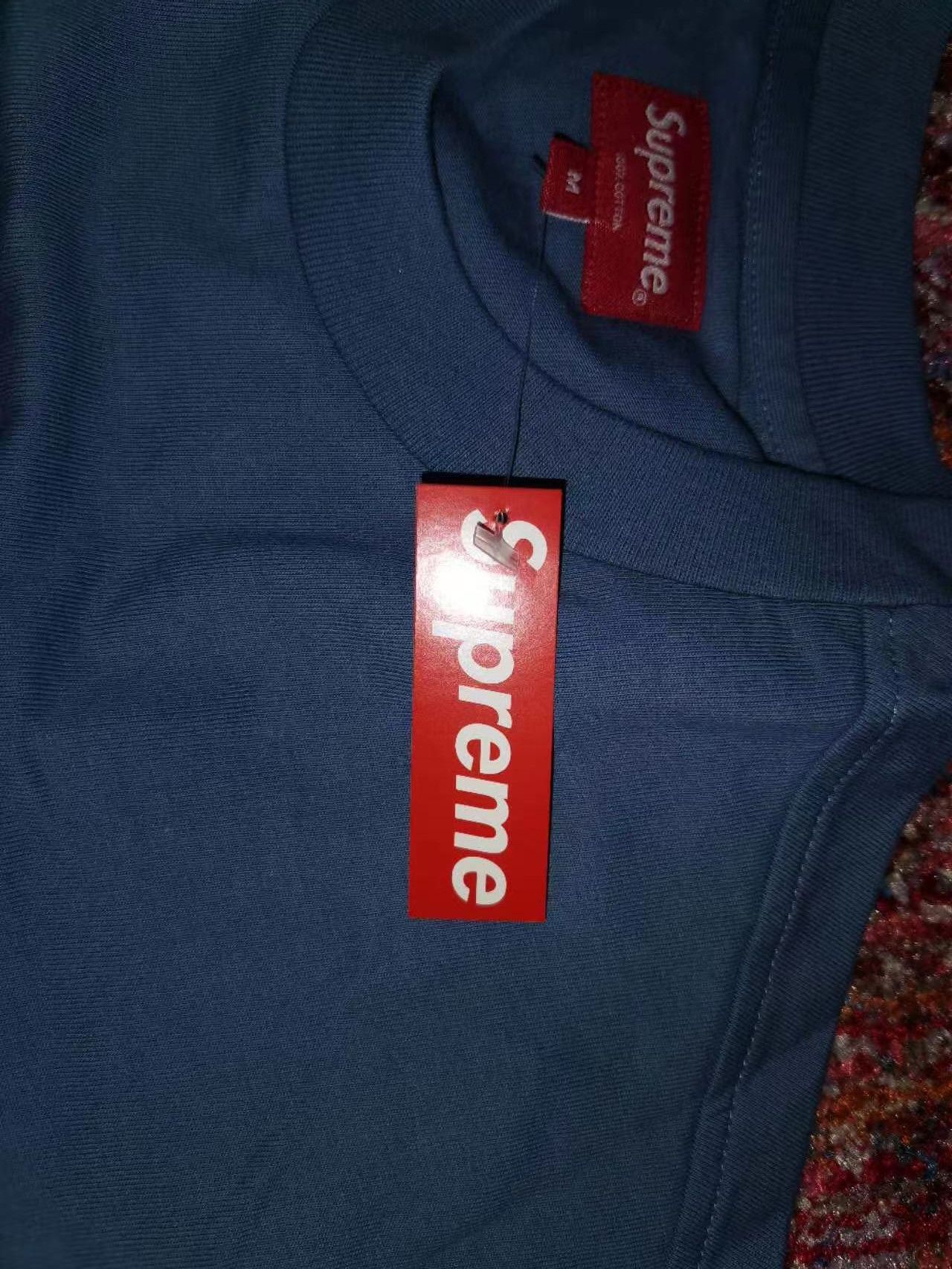 Supreme Brand New* Supreme FW18 Knit Panel Stripe LS Top Slate Size US M / EU 48-50 / 2 - 4 Thumbnail