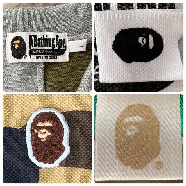 Bape BAPE CAMO Patchwork Polo Shirt a bathing ape Size US L / EU 52-54 / 3 - 4 Thumbnail