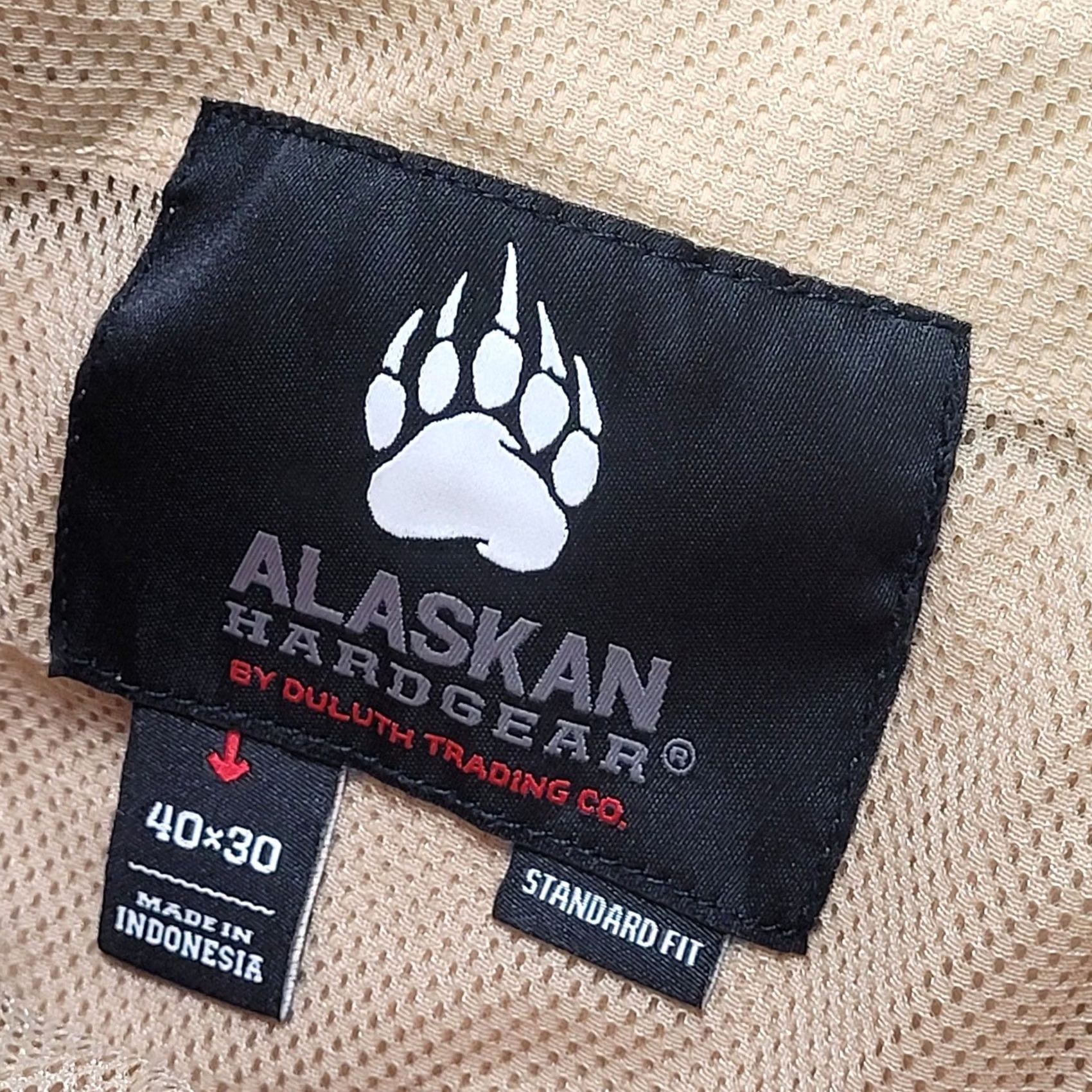 CO Alaskan Hardgear Duluth Trading Co Mens 40x30 Khaki Cargo Pants Size US 40 / EU 56 - 4 Thumbnail