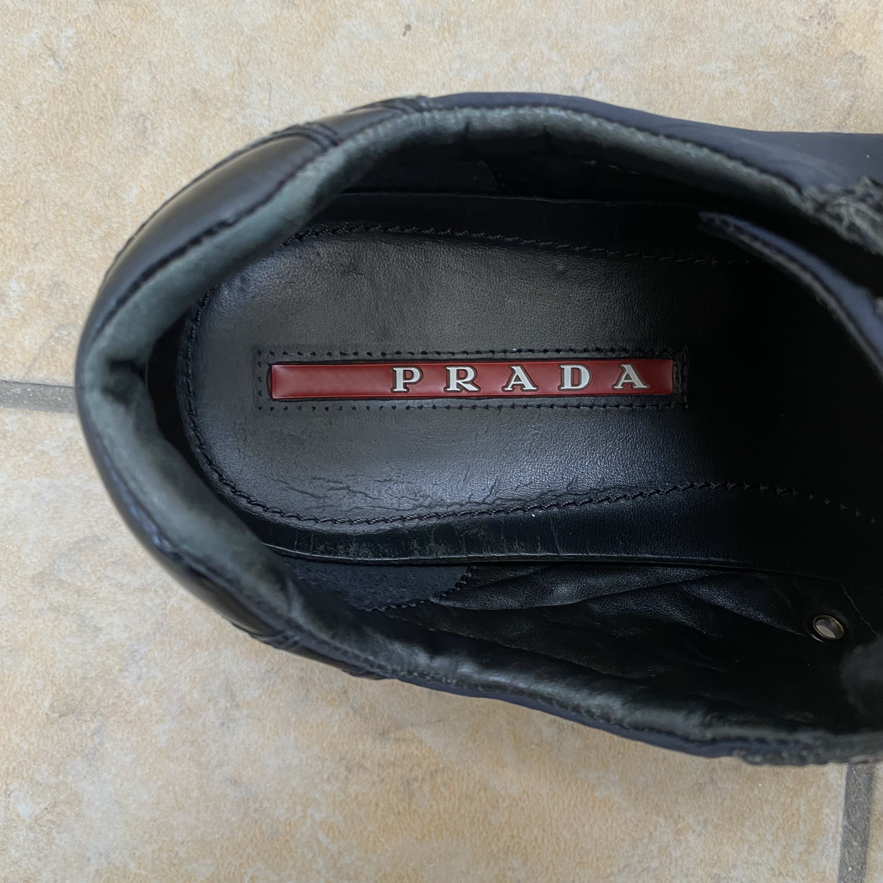 Prada Prada Nylon Leather Sneakers Size US 8 / EU 41 - 4 Thumbnail