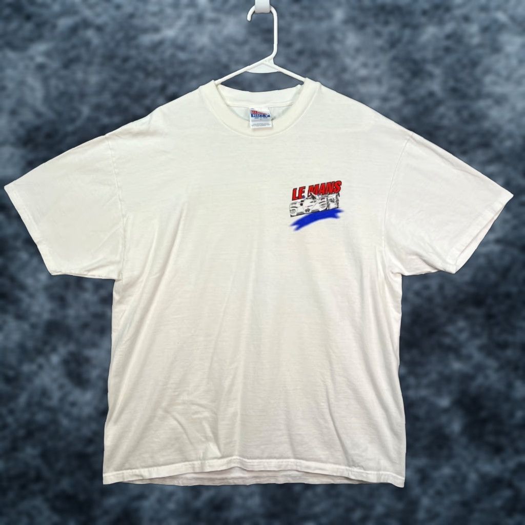 Hanes VINTAGE 1999 Le Mans BMW V12 LMR T-Shirt Sears Point Winner White XL Shirt Mens Size US XL / EU 56 / 4 - 1 Thumbnail