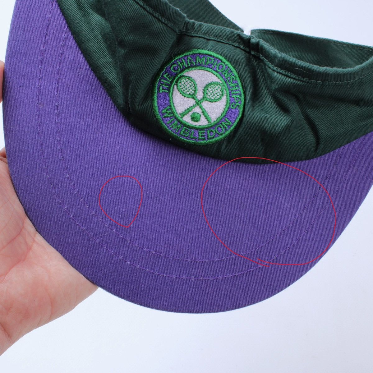 Vintage TENNIS The Championships Wimbledon Cap Visor Hat Size ONE SIZE - 8 Thumbnail