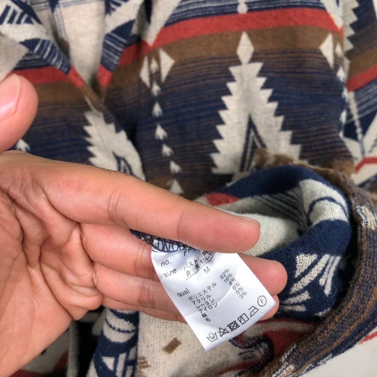 Vintage Vintage Navajo Aztec Native Wool Parka Jacket Hooded Size US M / EU 48-50 / 2 - 9 Thumbnail