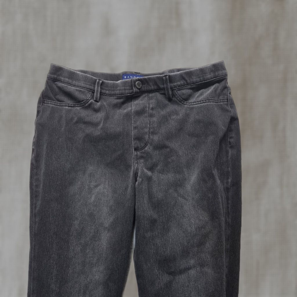 Vintage Bandolino Amy Jeans Solid Black Adult Women L Bandolino Amy Straight Leg Denim Pants Women Large Black Jeans Pants Size 36" / US 14 / IT 50 - 1 Thumbnail