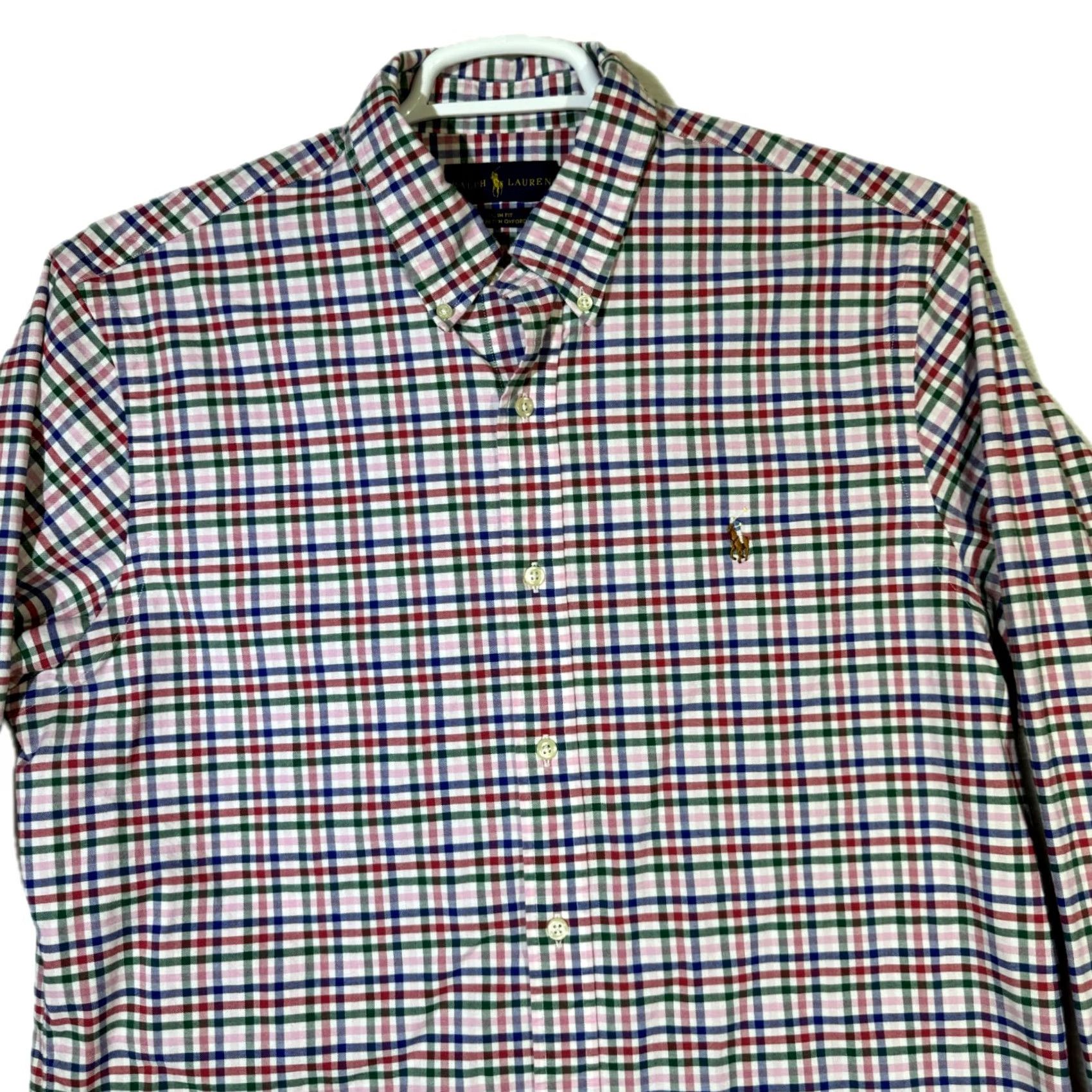 Polo Ralph Lauren Ralph Lauren Polo Shirt Men XL Red & Black Plaid 100% Cotton Long Sleeve Button-Up Casual Size US XL / EU 56 / 4 - 5 Thumbnail