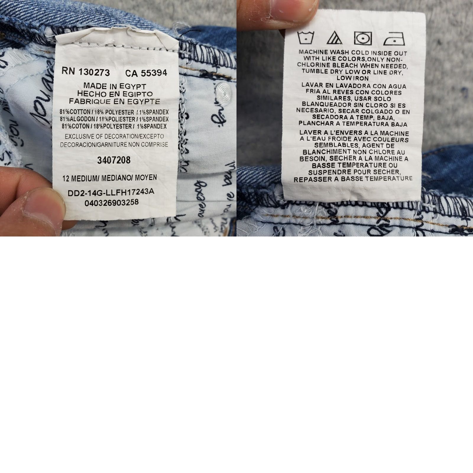 Lee Lee Jeans Womens 12 Jeans Blue Denim Stretch Classic Fit Boho Streetwear Straight Leg - Size 12 Womens Blue Denim Jeans Size 34" / US 12 / IT 48 - 8 Thumbnail