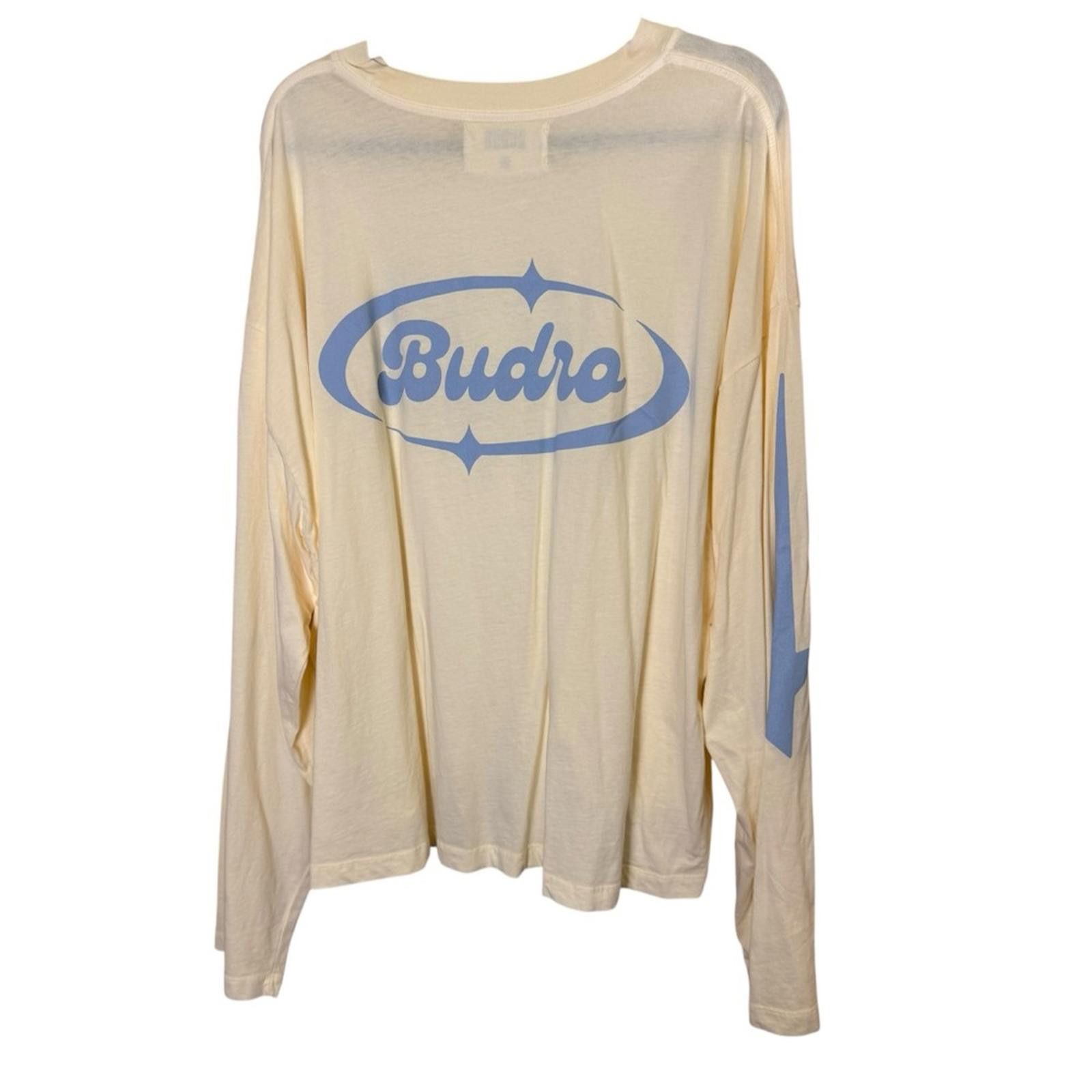 Other Budro Men’s 100% Cotton Cream Logo Shirt sz L Size US L / EU 52-54 / 3 - 4 Thumbnail