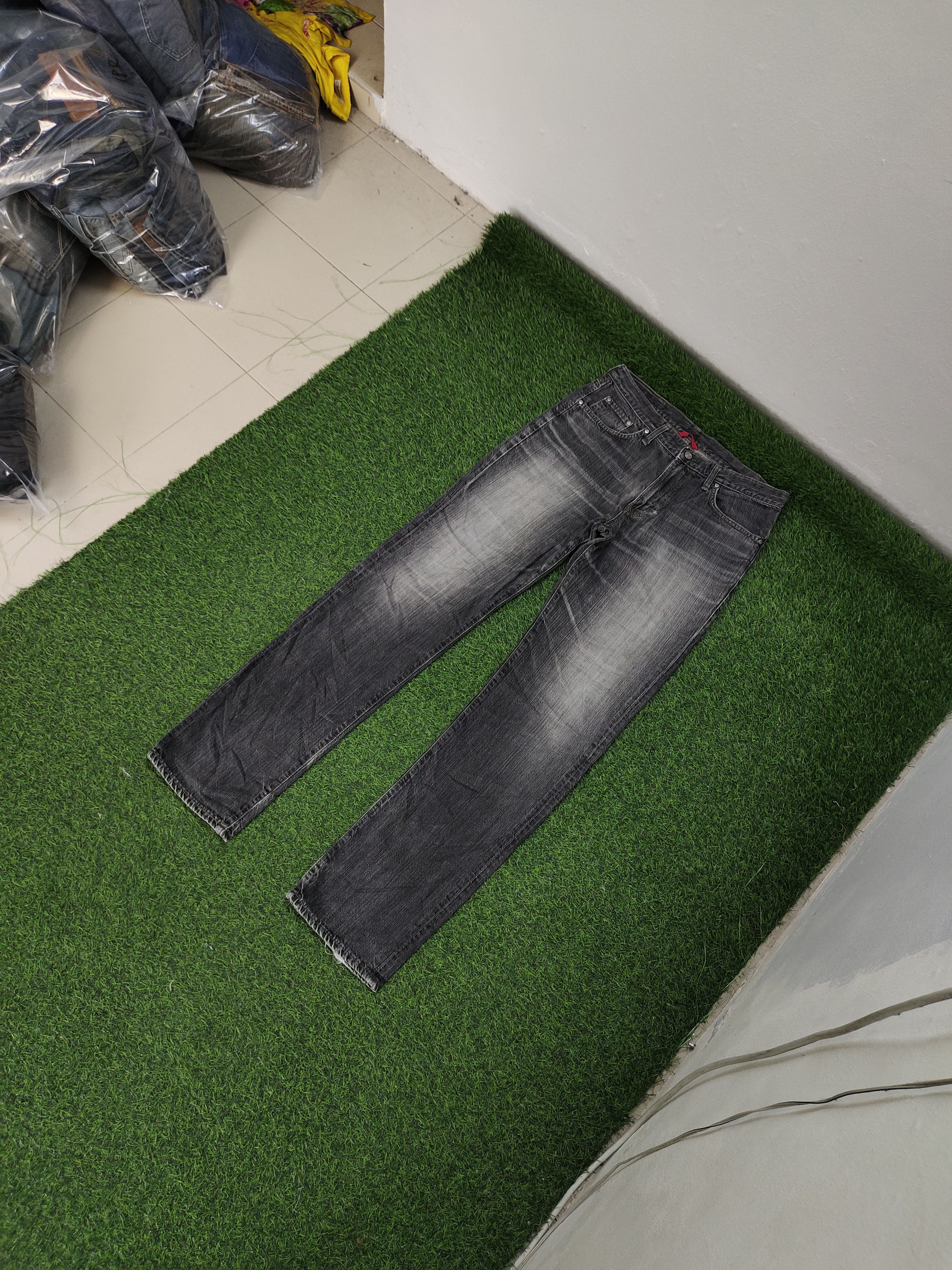 Hysteric Glamour Vintage Edwin Japan W-Swell Stitched Clawmark Faded Jeans Size US 33 - 2 Thumbnail