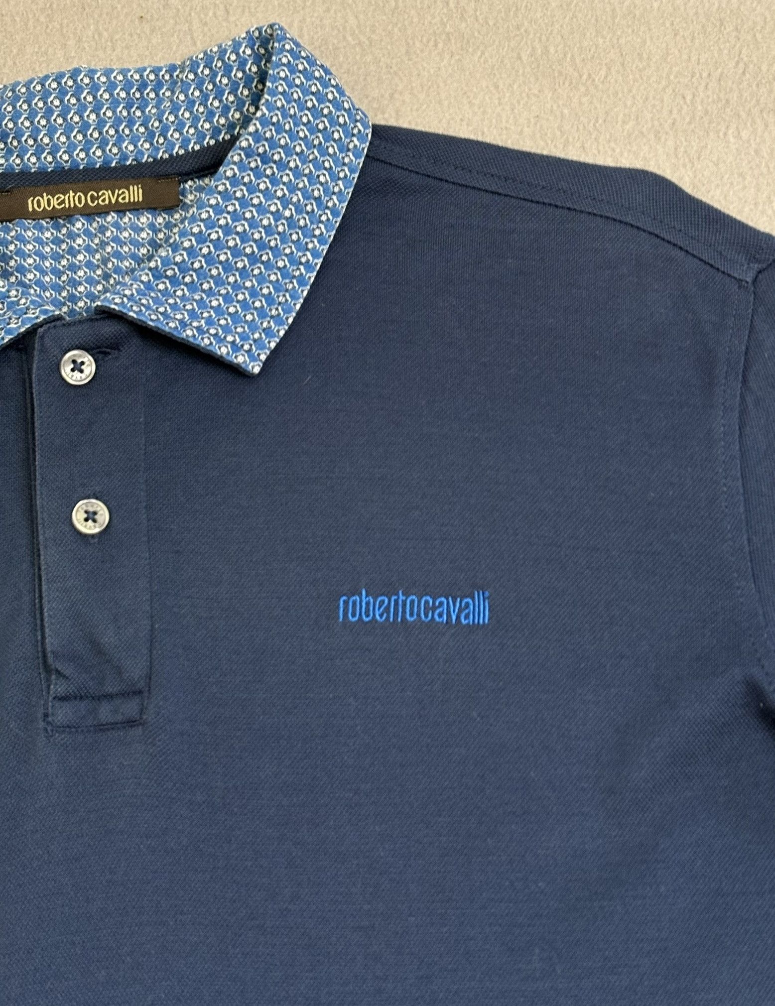 Roberto Cavalli Roberto Cavalli Navy Blue Polo Small Size US S / EU 44-46 / 1 - 7 Thumbnail