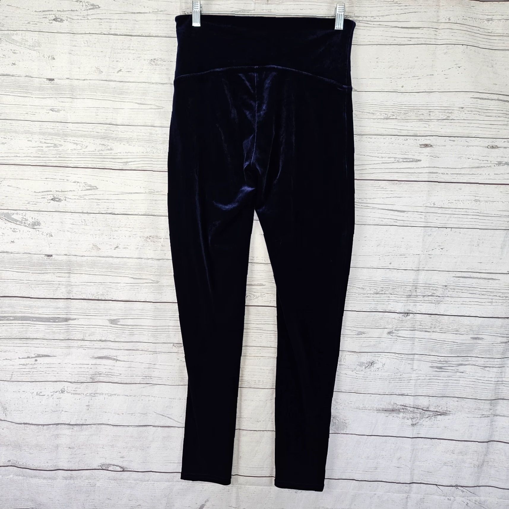 Spanx Spanx Womens Velvet Leggings XL High Rise Solid Blue Size 40" / US 18 - 3 Thumbnail