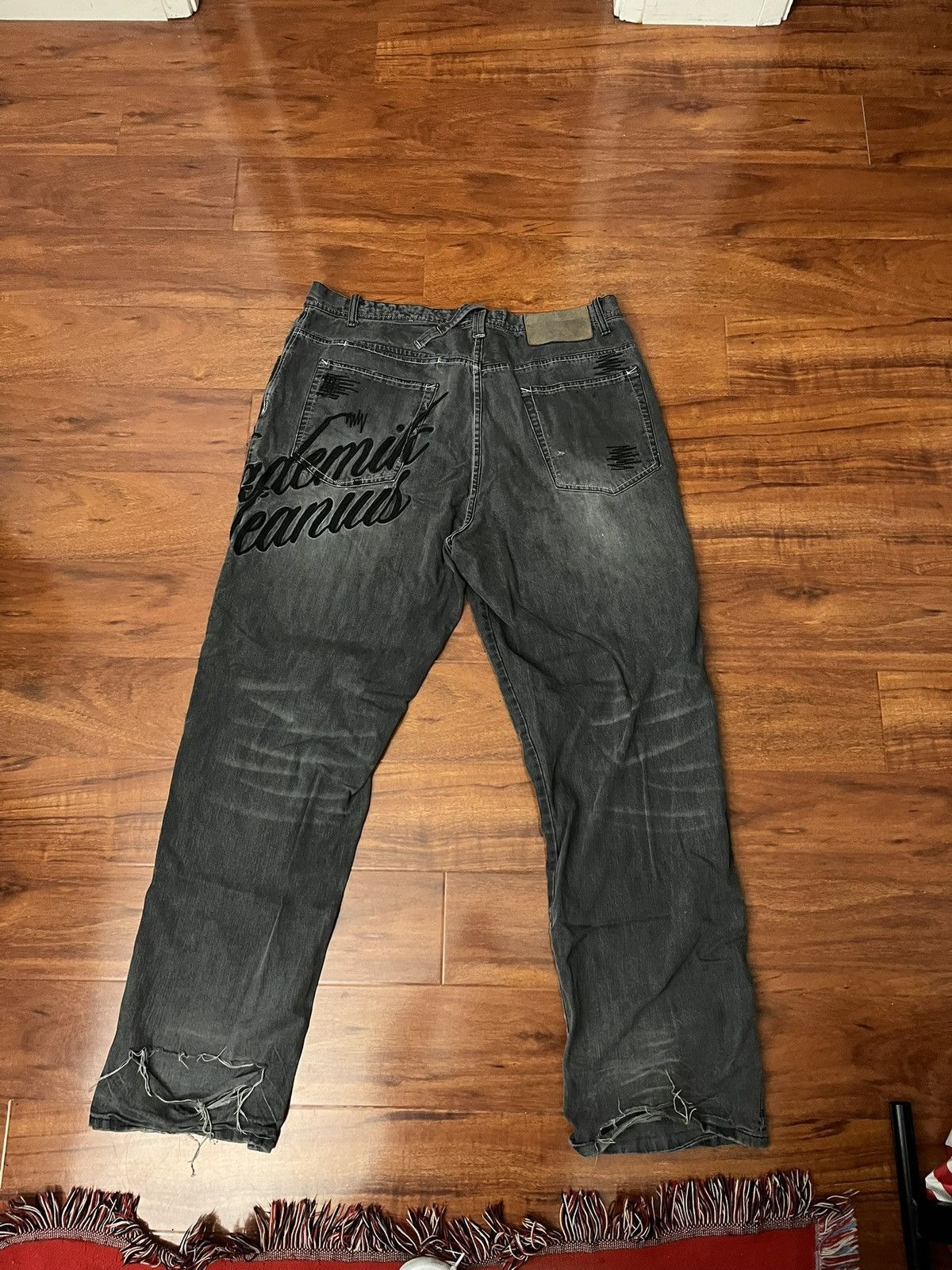 Akademiks Black Embroidered Akademiks Denim Size US 36 / EU 52 - 2 Thumbnail