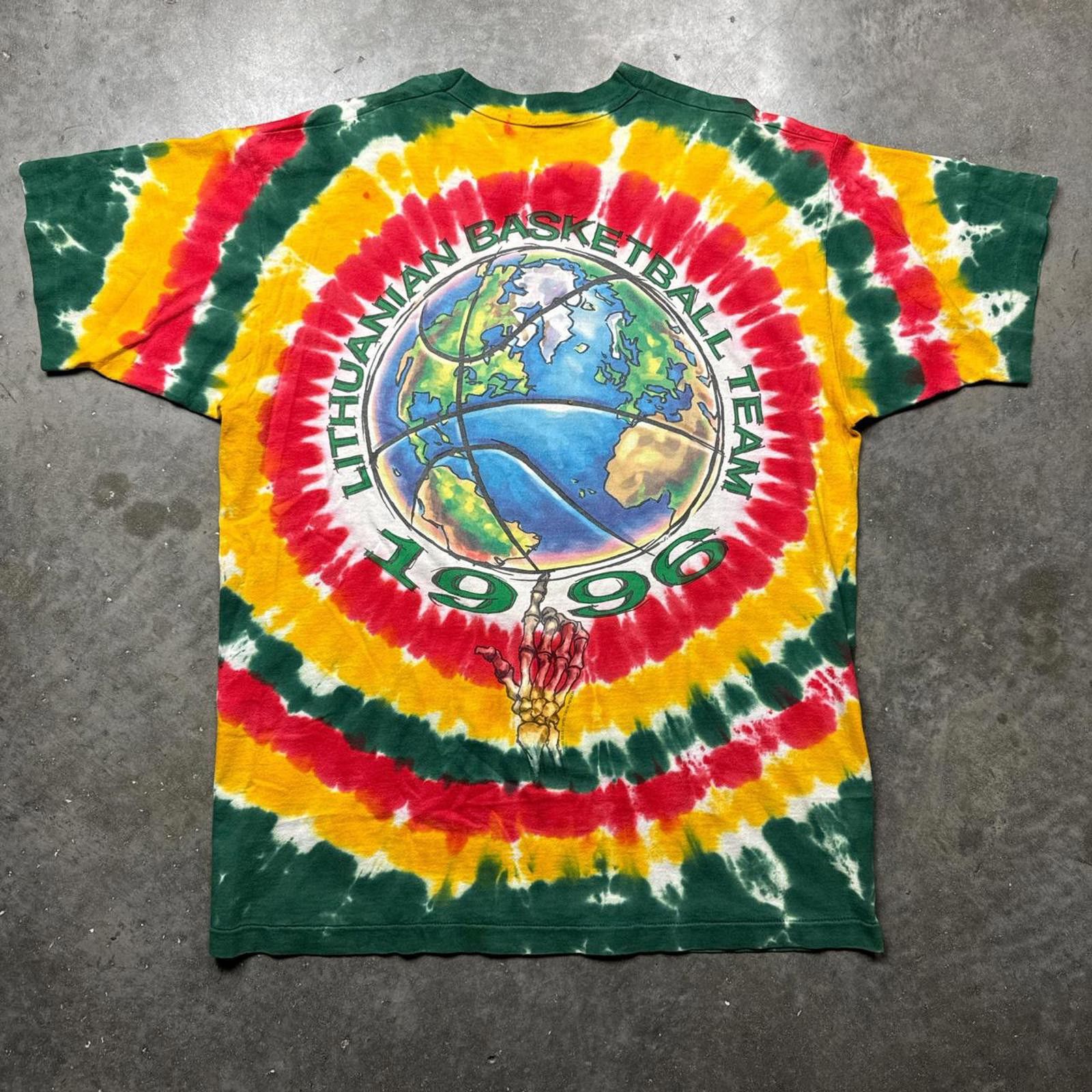 Liquid Blue Lithuania Liquid Blue Spectrum Basketball Team 90's T-Shirt Size US XL / EU 56 / 4 - 2 Thumbnail