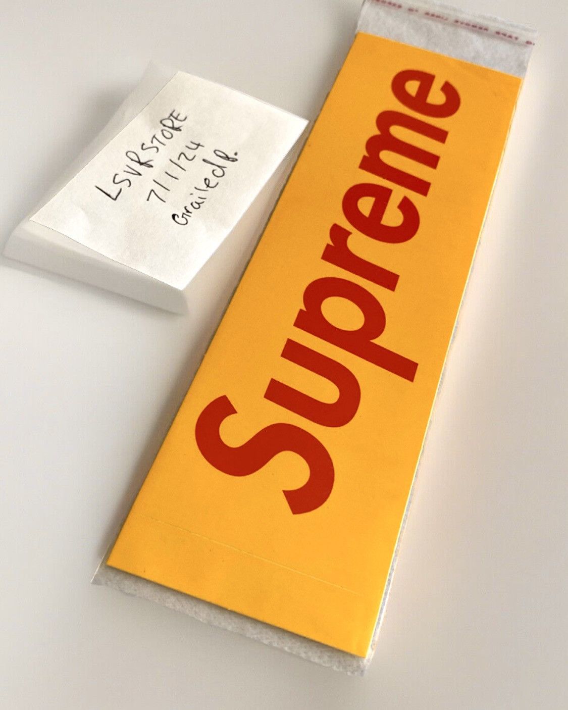 Supreme W. Hollywood Box sold Logo Sticker and cards