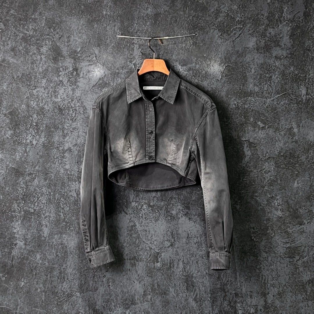 Alexander Wang Alexander Wang Smoke Black Denim Jacket XS Size XS / US 0-2 / IT 36-38 - 1 Thumbnail