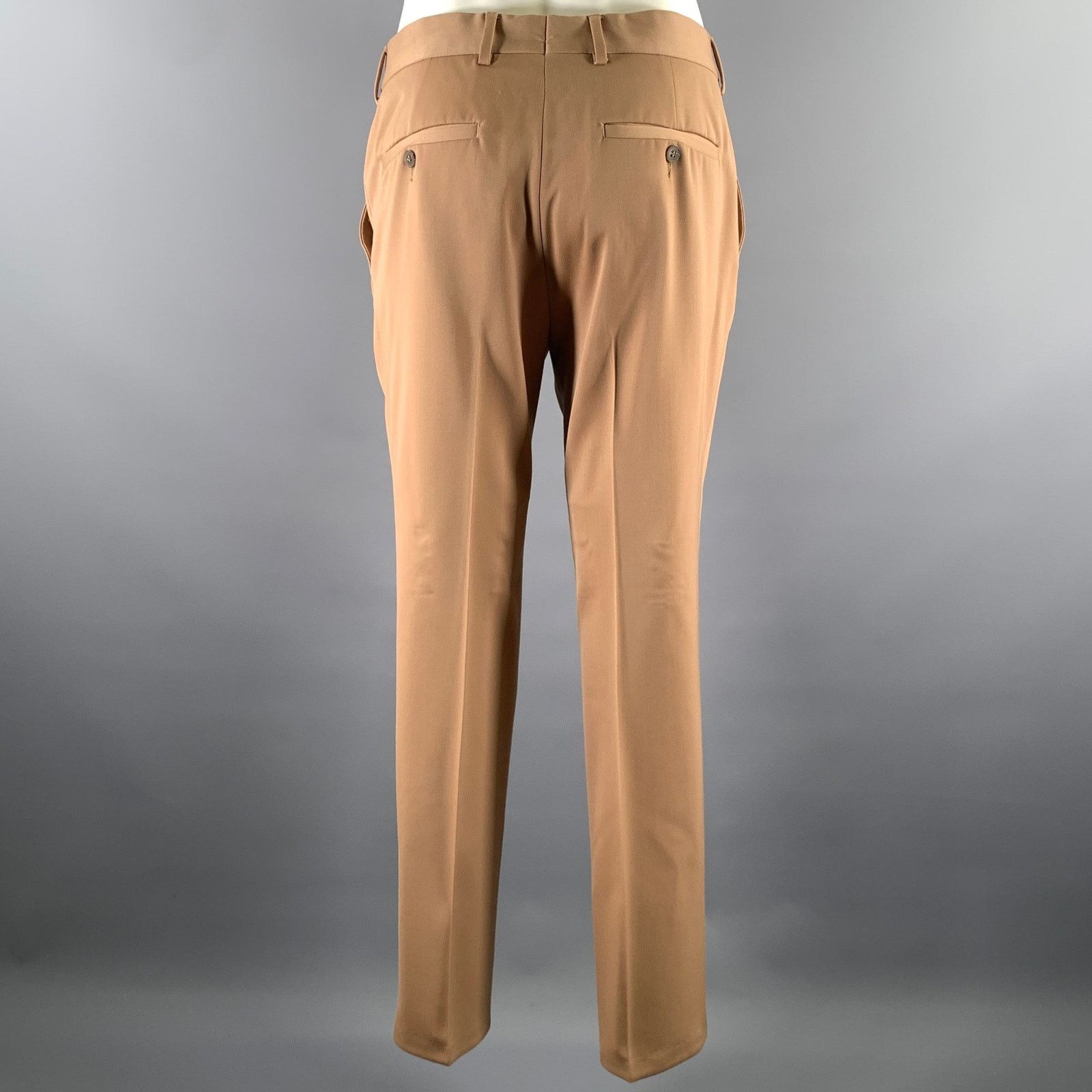 H&M H & M MARGIELA Size 40 Camel Wool Notch Lapel Suit Size 40R - 6 Thumbnail