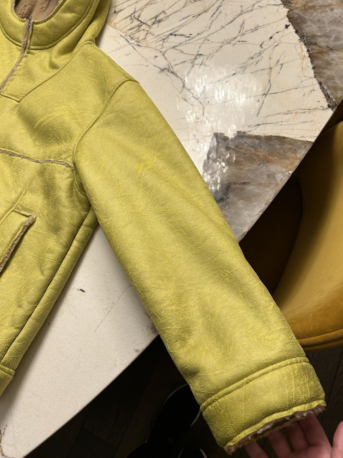 Supreme Faux Leather Shearling Hooded Jacket SS23 Size US XL / EU 56 / 4 - 6 Thumbnail