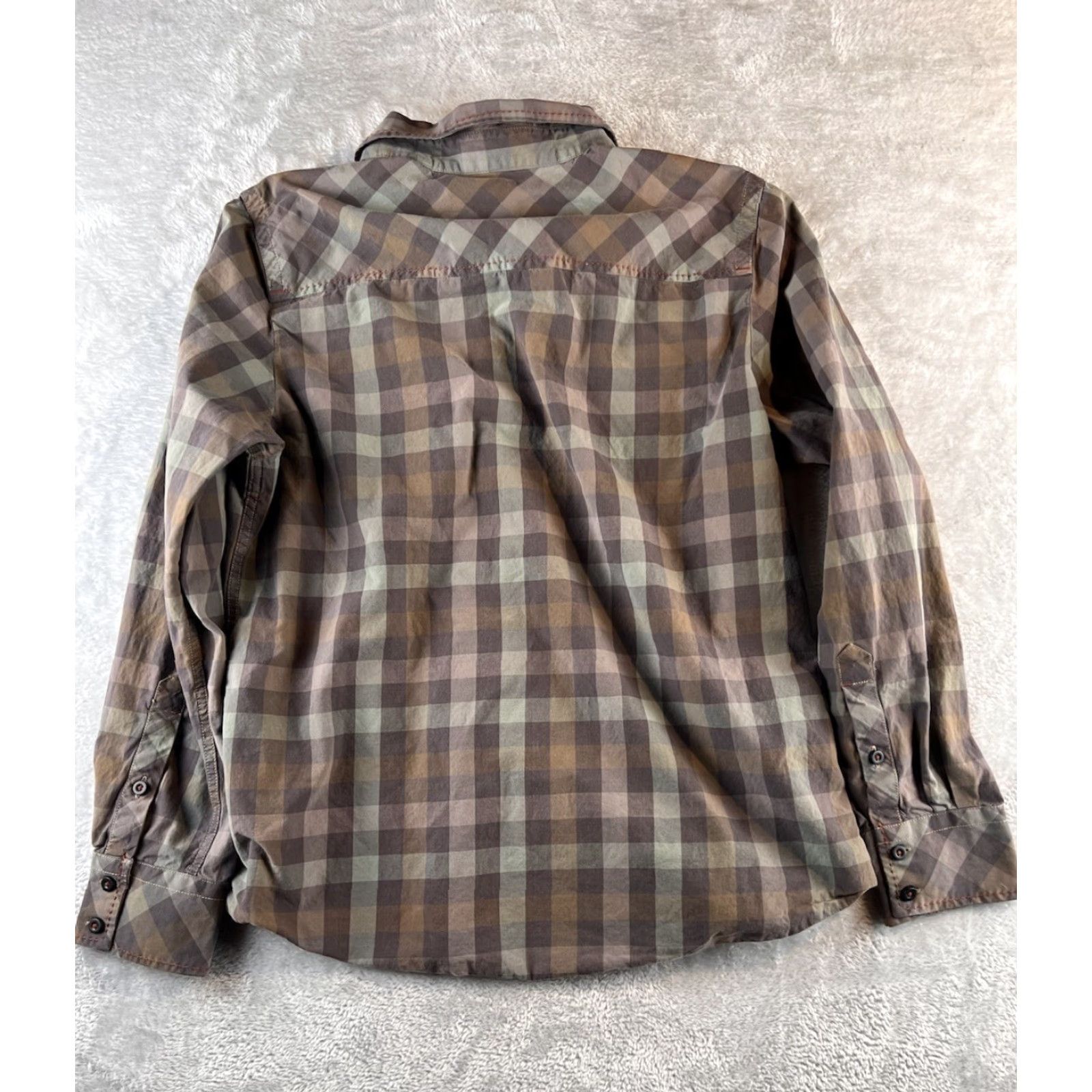 Vintage Jeremiah American Legacy Button-Up Shirt Brown Plaid Mens L Chest Large Cotton Wool Outdoor Vintage? Size US L / EU 52-54 / 3 - 2 Thumbnail