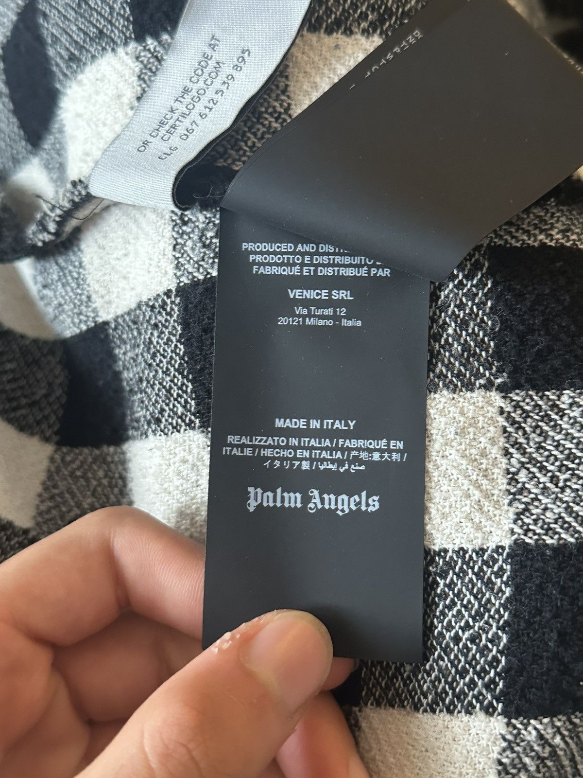 Palm Angels Palm Angels wool shirt Size US S / EU 44-46 / 1 - 12 Thumbnail