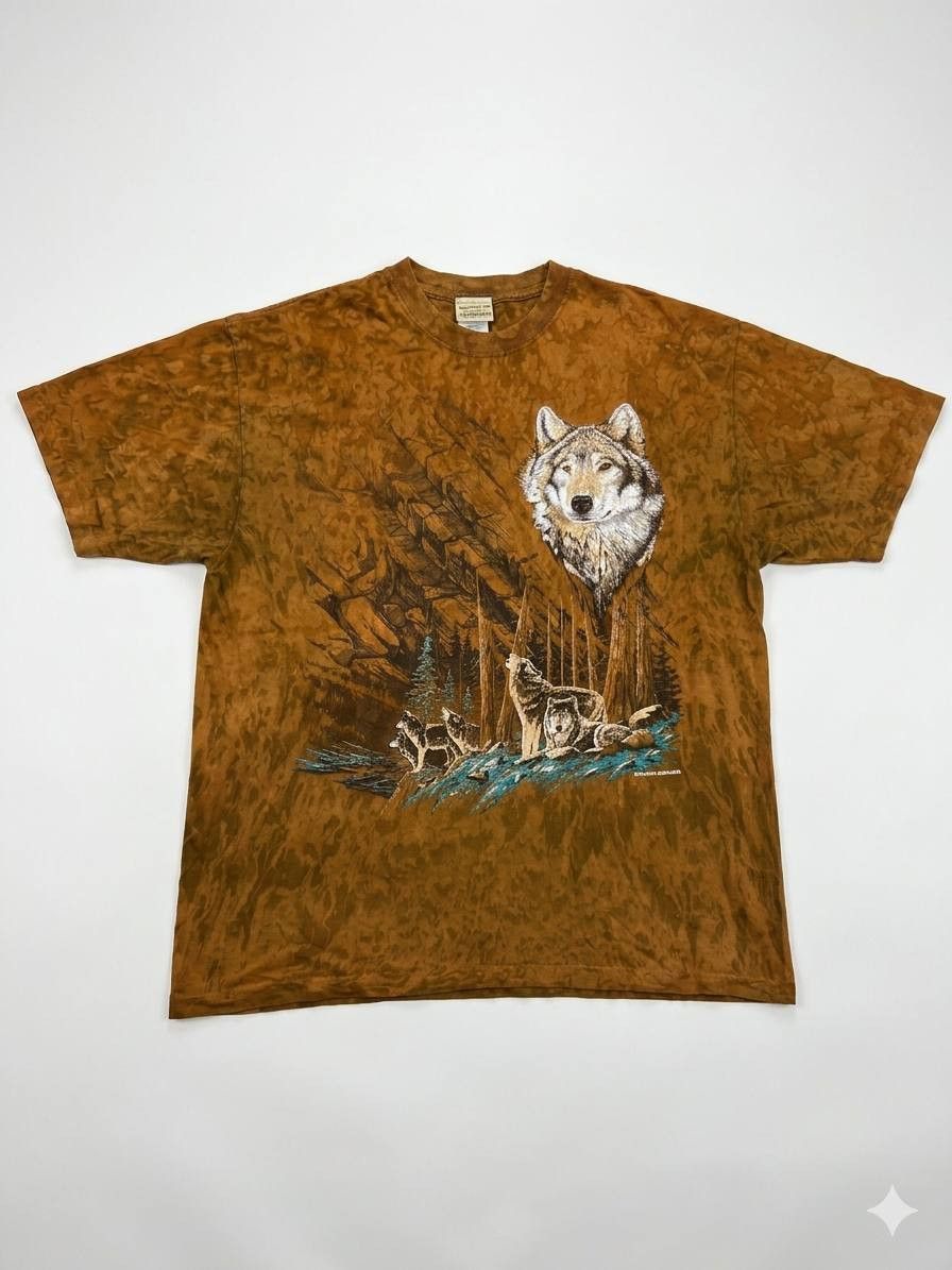Vintage Vintage 1992 Ragtop Wolf Nature Tee Made in USA Size US L / EU 52-54 / 3 - 1 Thumbnail