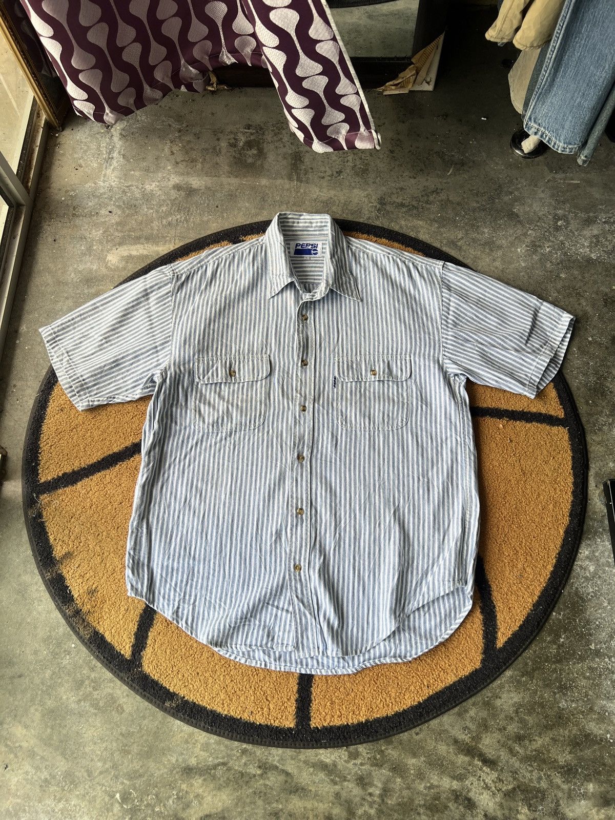 Pepsi 🔥Pepsi Double Pockets Button Up Shirt Size US L / EU 52-54 / 3 - 1 Thumbnail