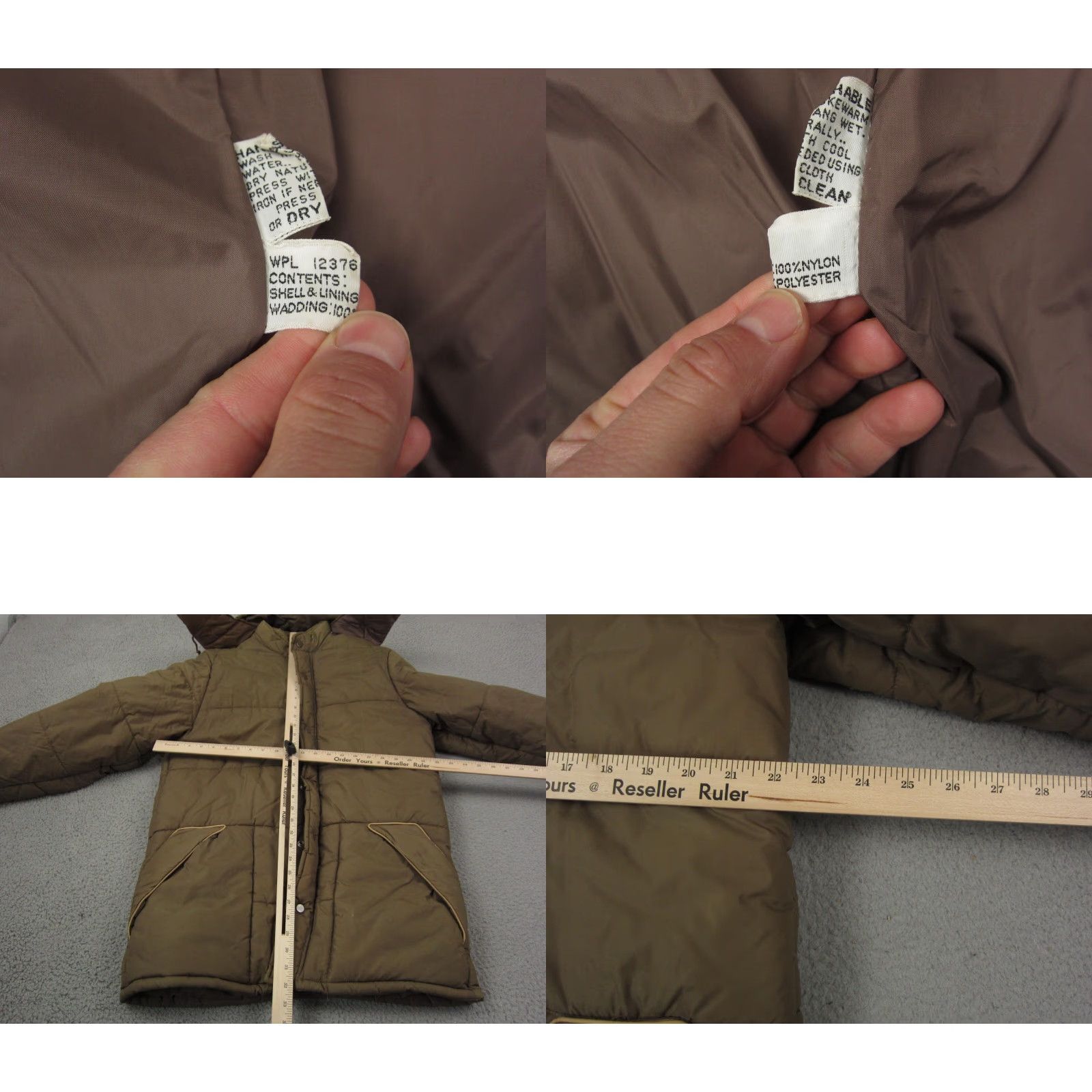 Vintage VINTAGE Pioneer Jacket Womens XL Brown 60s 70s Puffer Quilted Hooded Regular Long Sleeve Zip Coat Size XL / US 12-14 / IT 48-50 - 8 Thumbnail