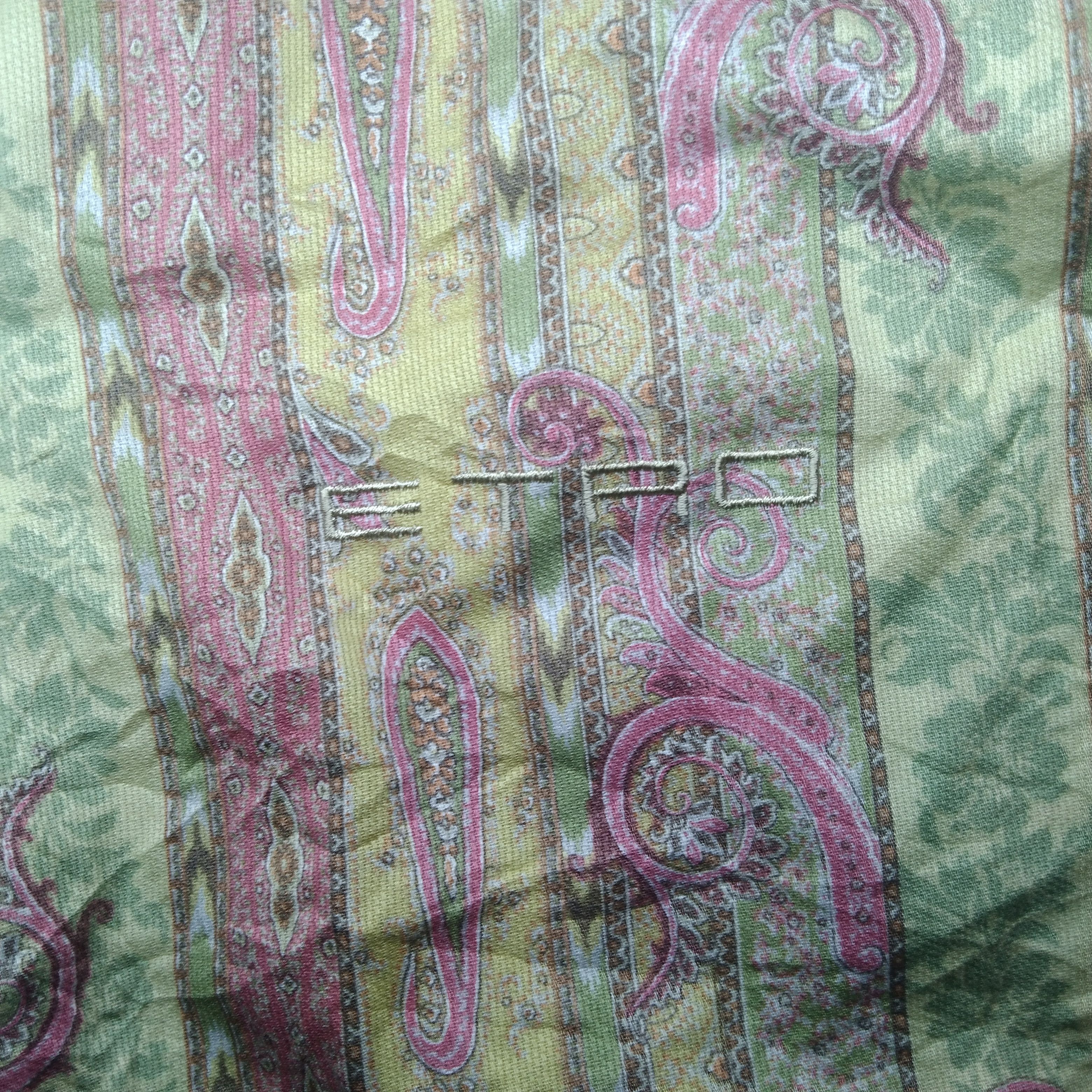 Etro × Vintage Vintage Etro pajama button up shirt Size L / US 10 / IT 46 - 6 Thumbnail