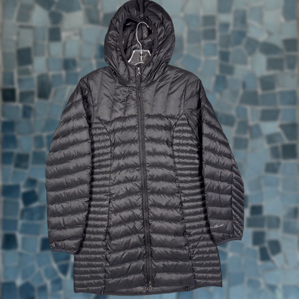 Eddie Bauer Eddie Bauer Down Jacket Women's S Astoria Hooded Quilted Puffer Parka Floral Black Zip Hooded Mouth? Size S / US 4 / IT 40 - 1 Thumbnail