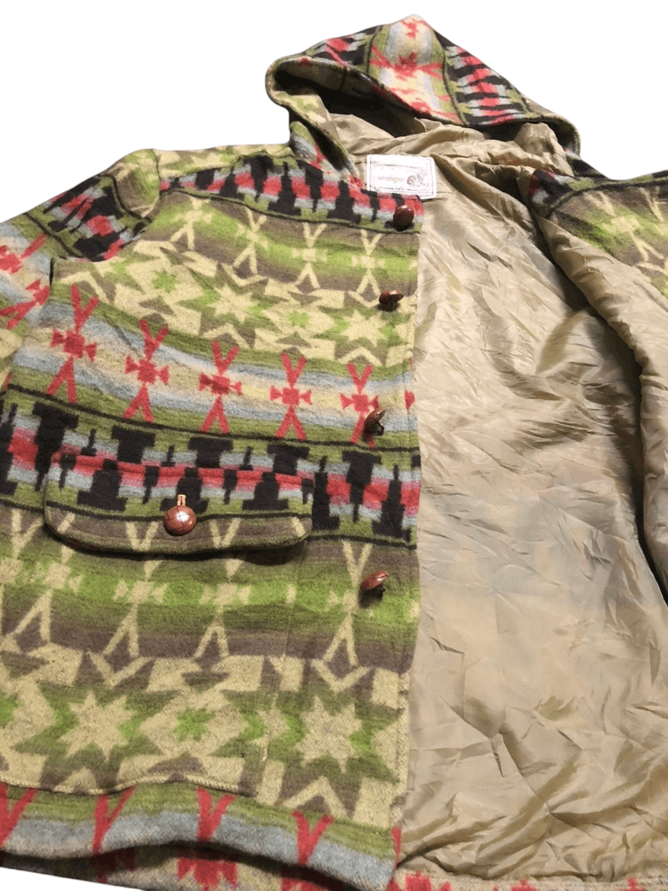 Wrangler Vintage Wrangler Lady Native Navajo Wool Jacket Hooded Size L / US 10 / IT 46 - 9 Thumbnail