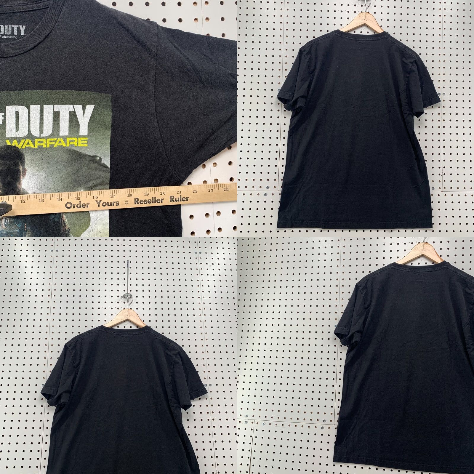 Vintage Call Of Duty Shirt Black Infinite Warfare Graphic Adult Large 21x29 Video Game T Size US L / EU 52-54 / 3 - 9 Thumbnail