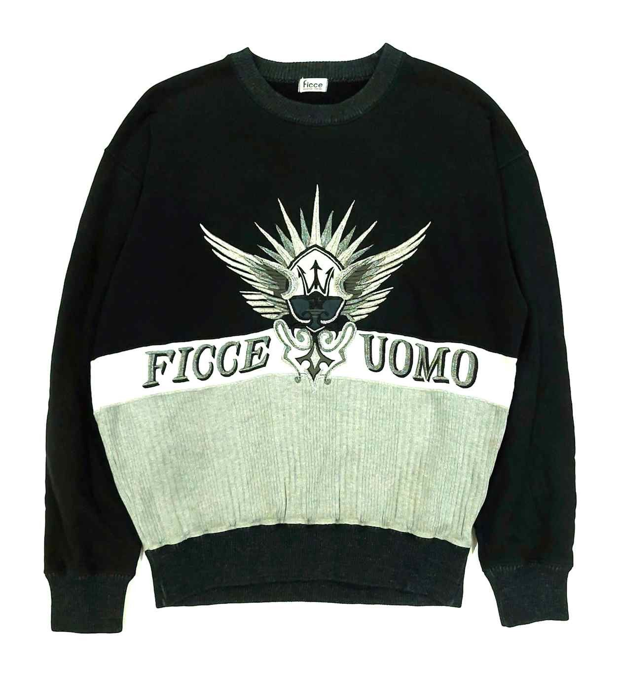 Yoshiyuki Konishi Rare! Vintage Ficce by Yoshiyuki Konishi Trident Sweater Size US L / EU 52-54 / 3 - 1 Thumbnail