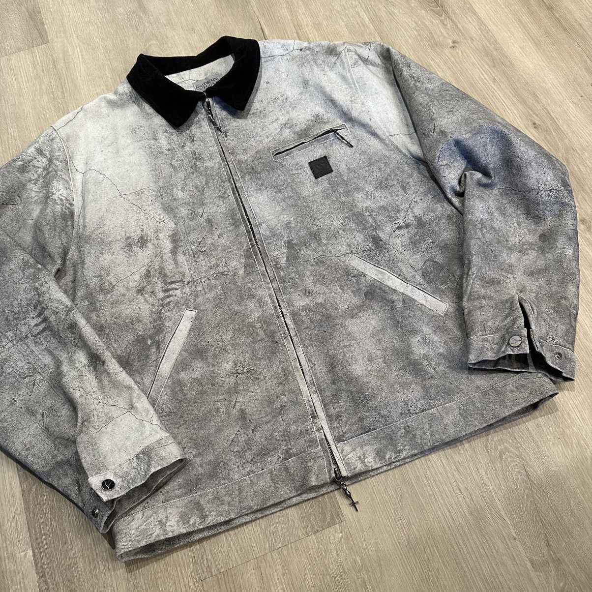 image of Fugazi Concrete Trompe-L’Œil Carpenter Jacket in White, Men's (Size XL)