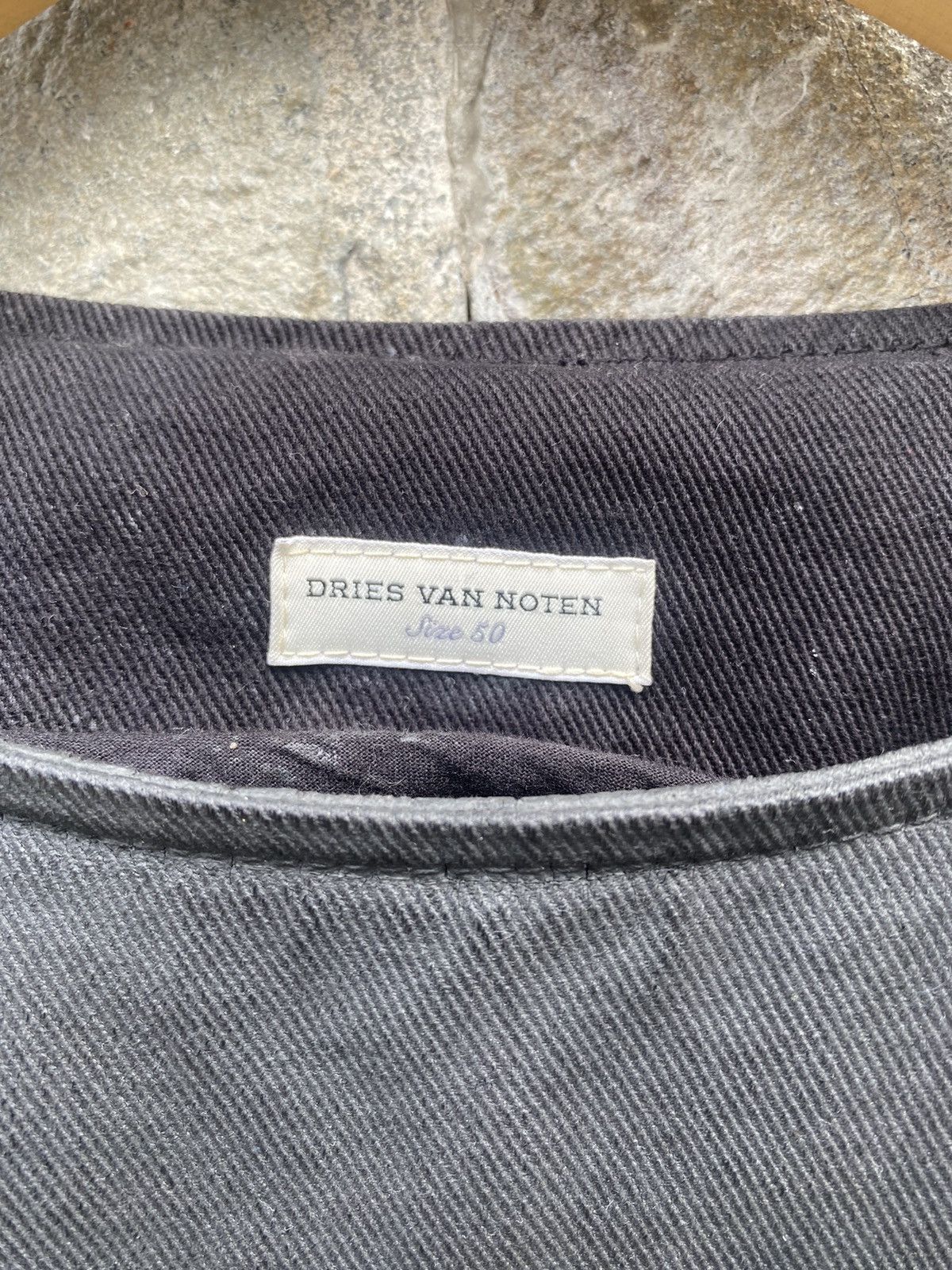 Dries Van Noten AW13 Dries Van Noten Waxed Denim Zip Sweater Size US L / EU 52-54 / 3 - 9 Thumbnail