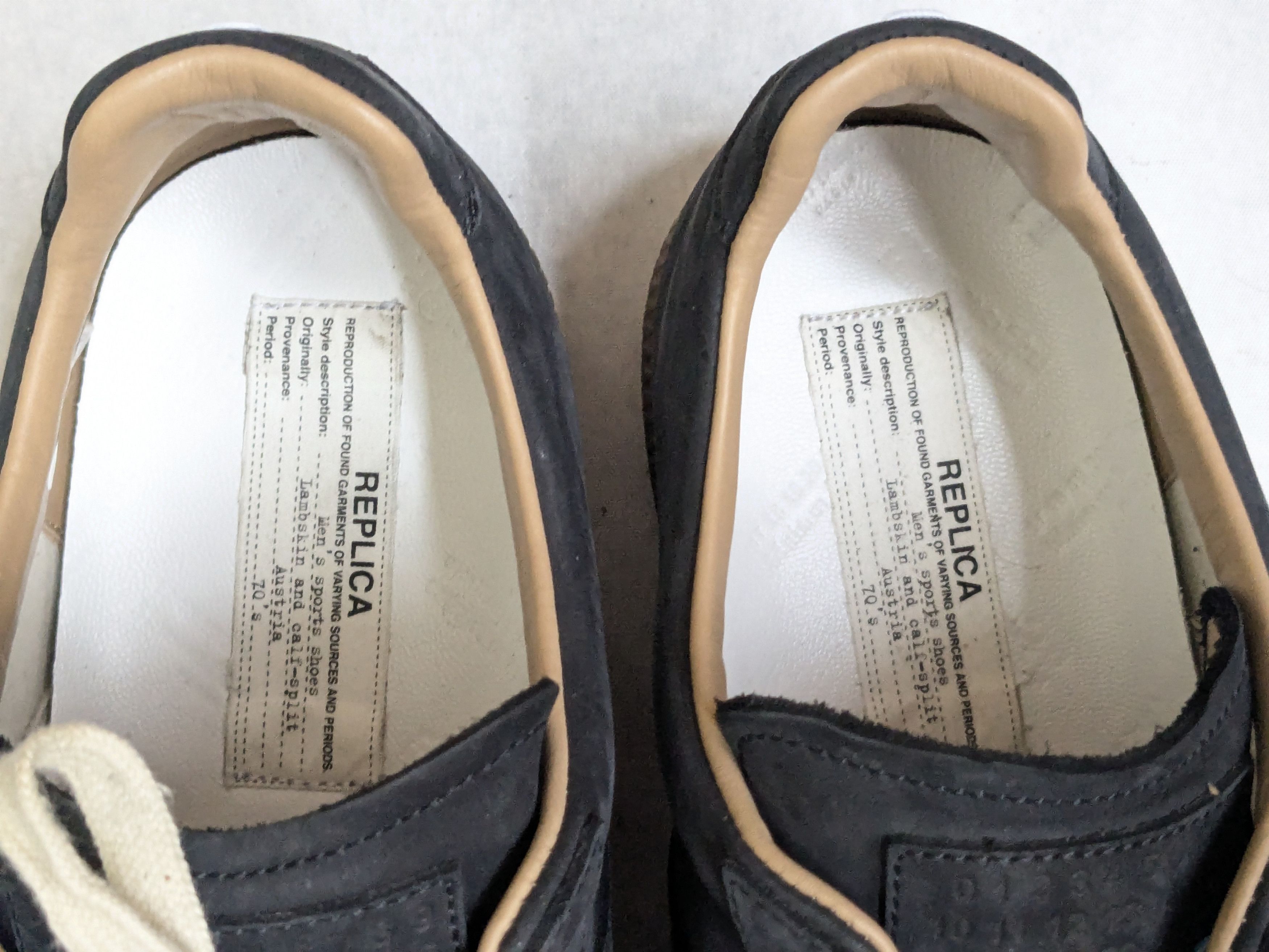 Maison Margiela Maison Margiela GAT Replica Black Paint Splatter 12 45 Low Size US 12 / EU 45 - 5 Thumbnail