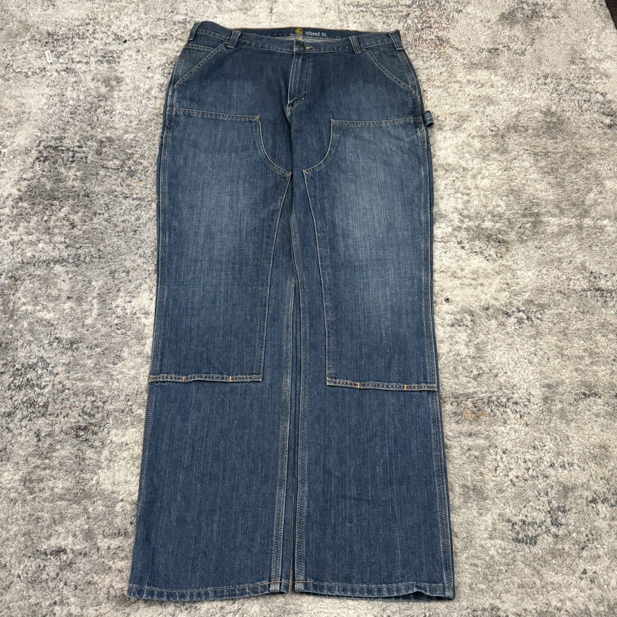 Carhartt × Vintage Vintage y2k Carhartt double knee wide leg carpenter jeans Size US 38 / EU 54 - 1 Thumbnail