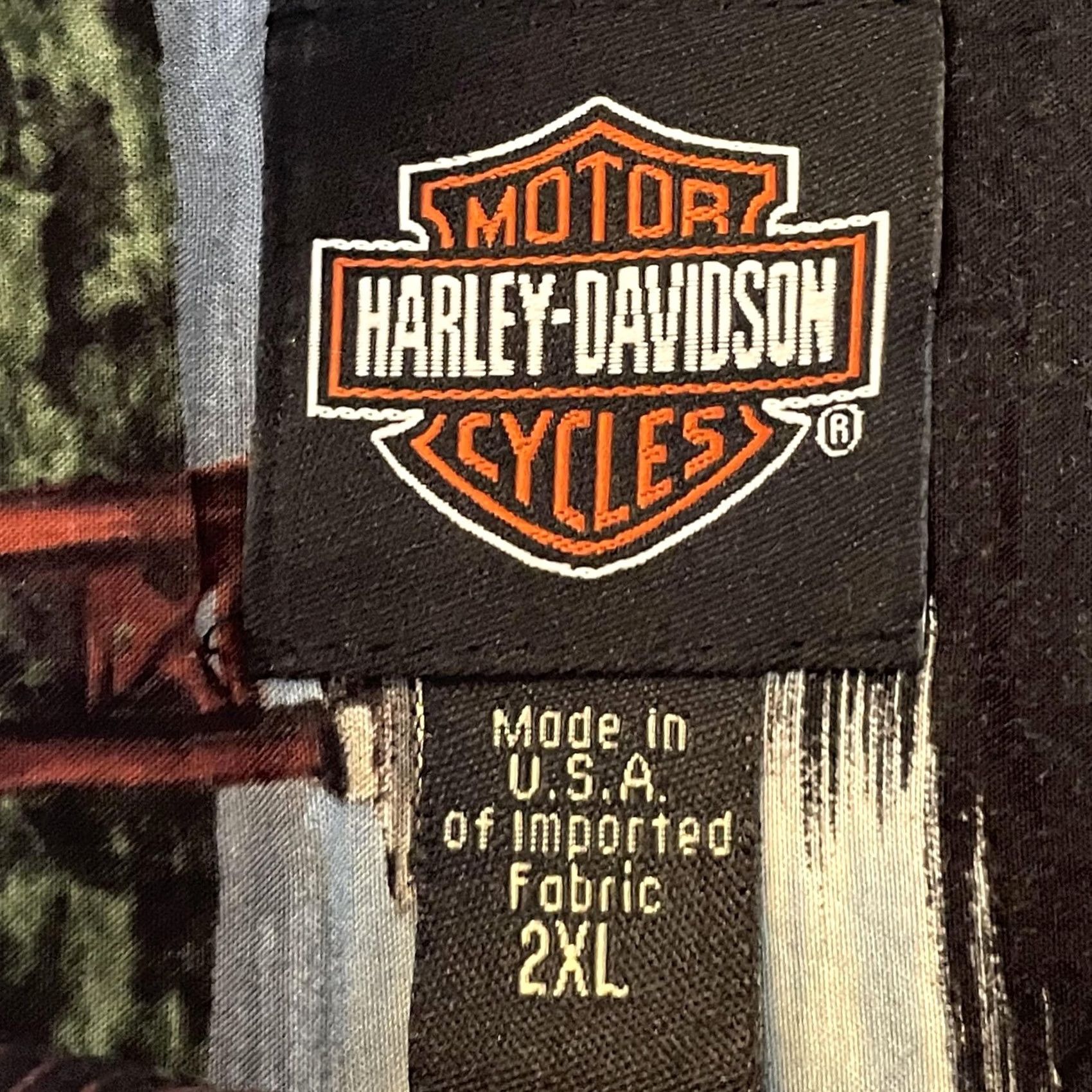 Harley Davidson Harley-Davidson Shirt Mens 2XL Black San Francisco Hawaiian Aloha Viscose USA Shirt Size US XXL / EU 58 / 5 - 4 Thumbnail