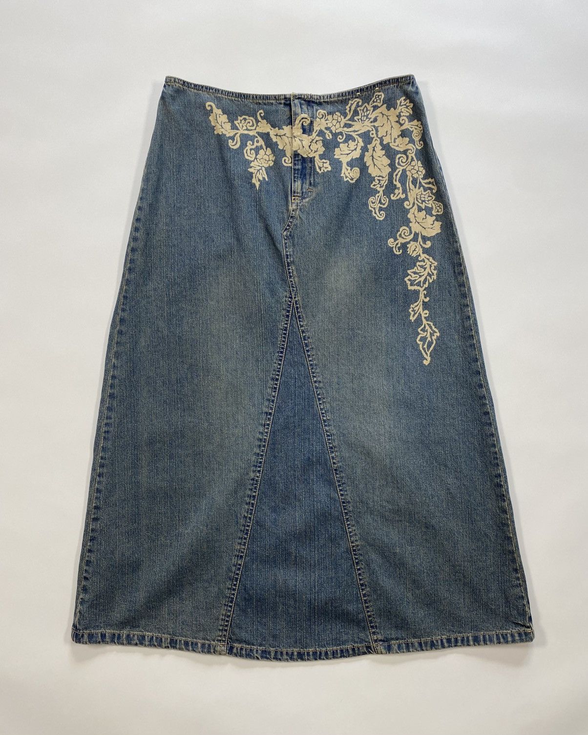 Faded Glory 90s Denim Maxi Skirt Size 34" / US 12 / IT 48 - 2 Thumbnail