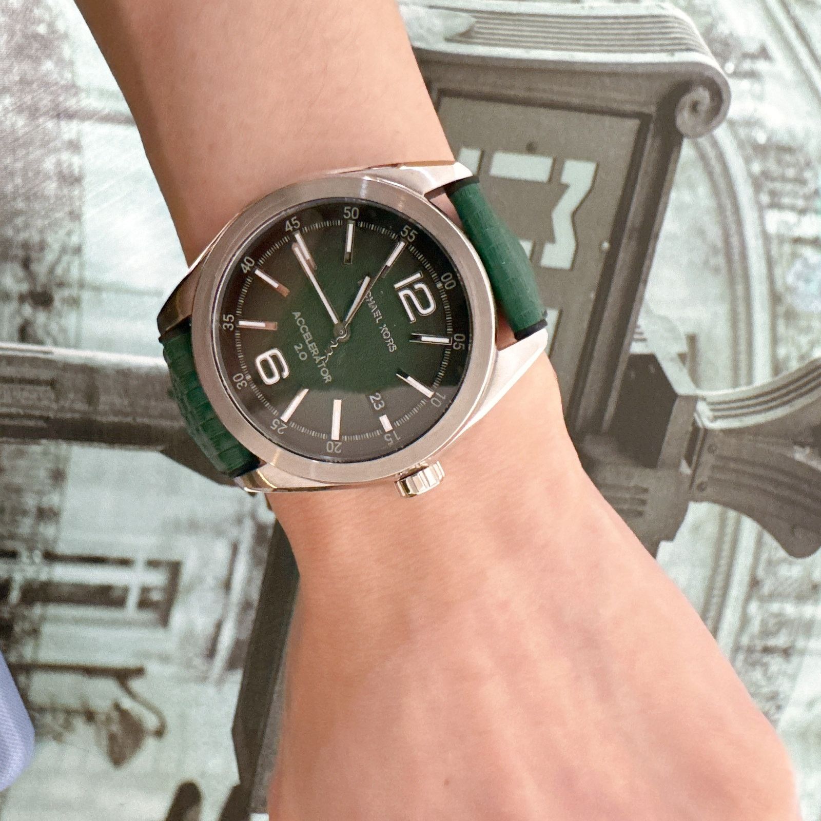 Michael Kors Michael Kors MK9173 Oversized Accelerator Silicone Watch Size ONE SIZE - 6 Thumbnail