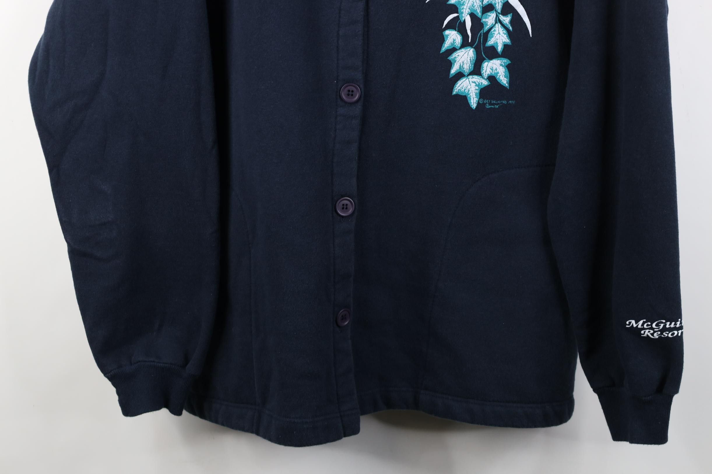 Vintage Vintage 90s Streetwear Nature Cardinal Bird Sweatshirt Size XL / US 12-14 / IT 48-50 - 3 Thumbnail