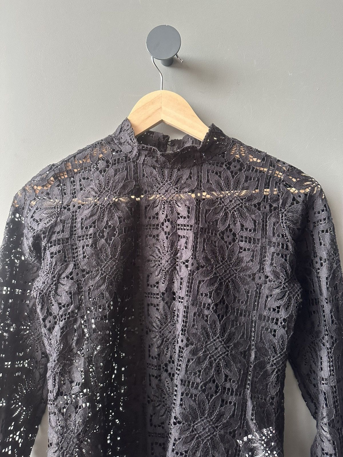 Hugo Boss Women's Boss & KINGA MATHE Lace Black Long Sleeve Size 34 FR Size XS / US 0-2 / IT 36-38 - 2 Thumbnail