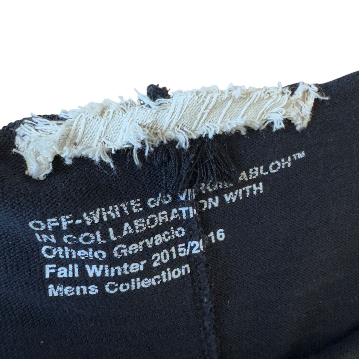 Off-White FW15 Off-White D.O.A Distressed Tshirt Size US L / EU 52-54 / 3 - 12 Thumbnail