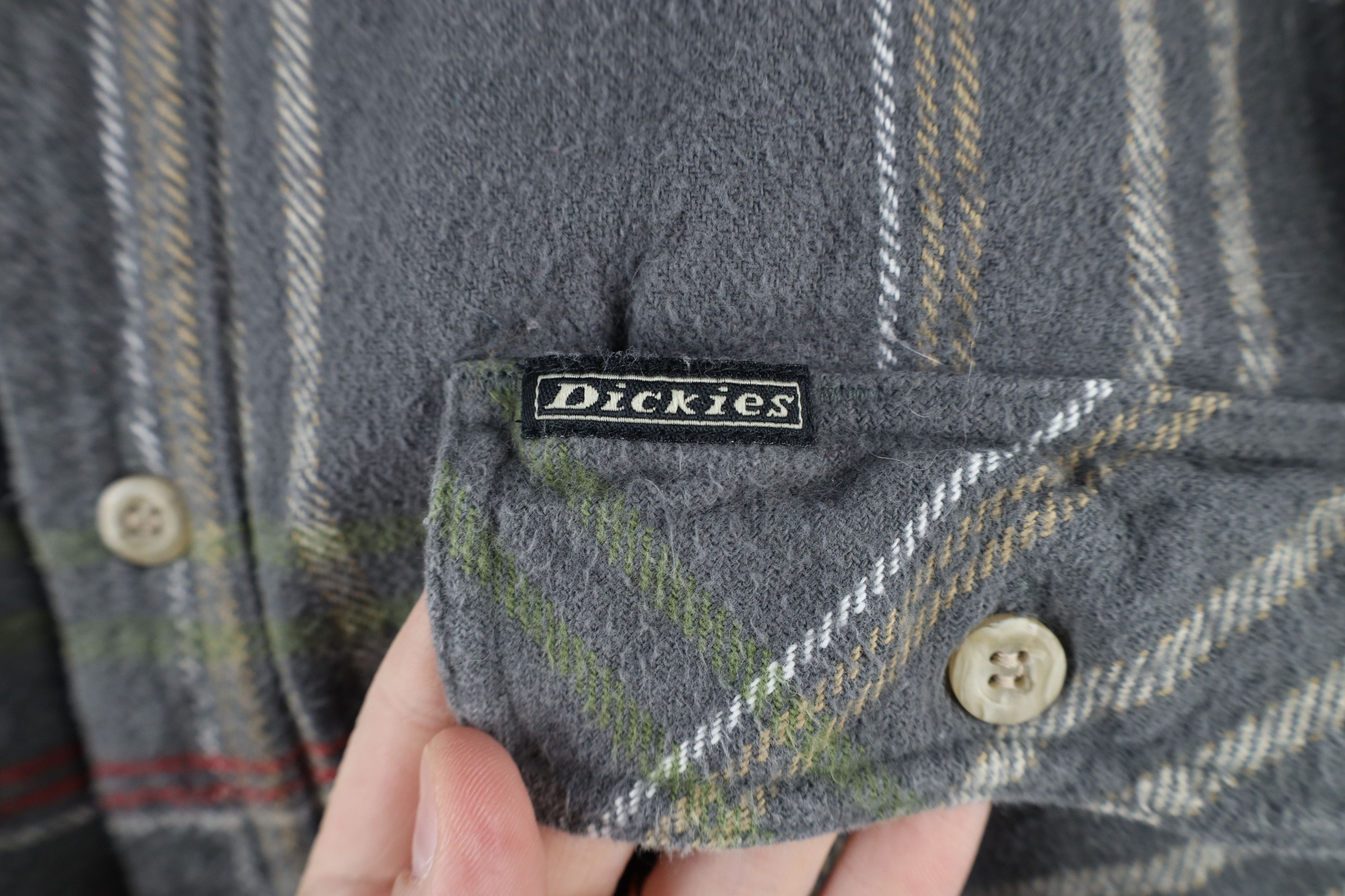 Dickies × Vintage Vintage 90s Dickies Heavy Flannel Collared Button Shirt Size US M / EU 48-50 / 2 - 4 Thumbnail