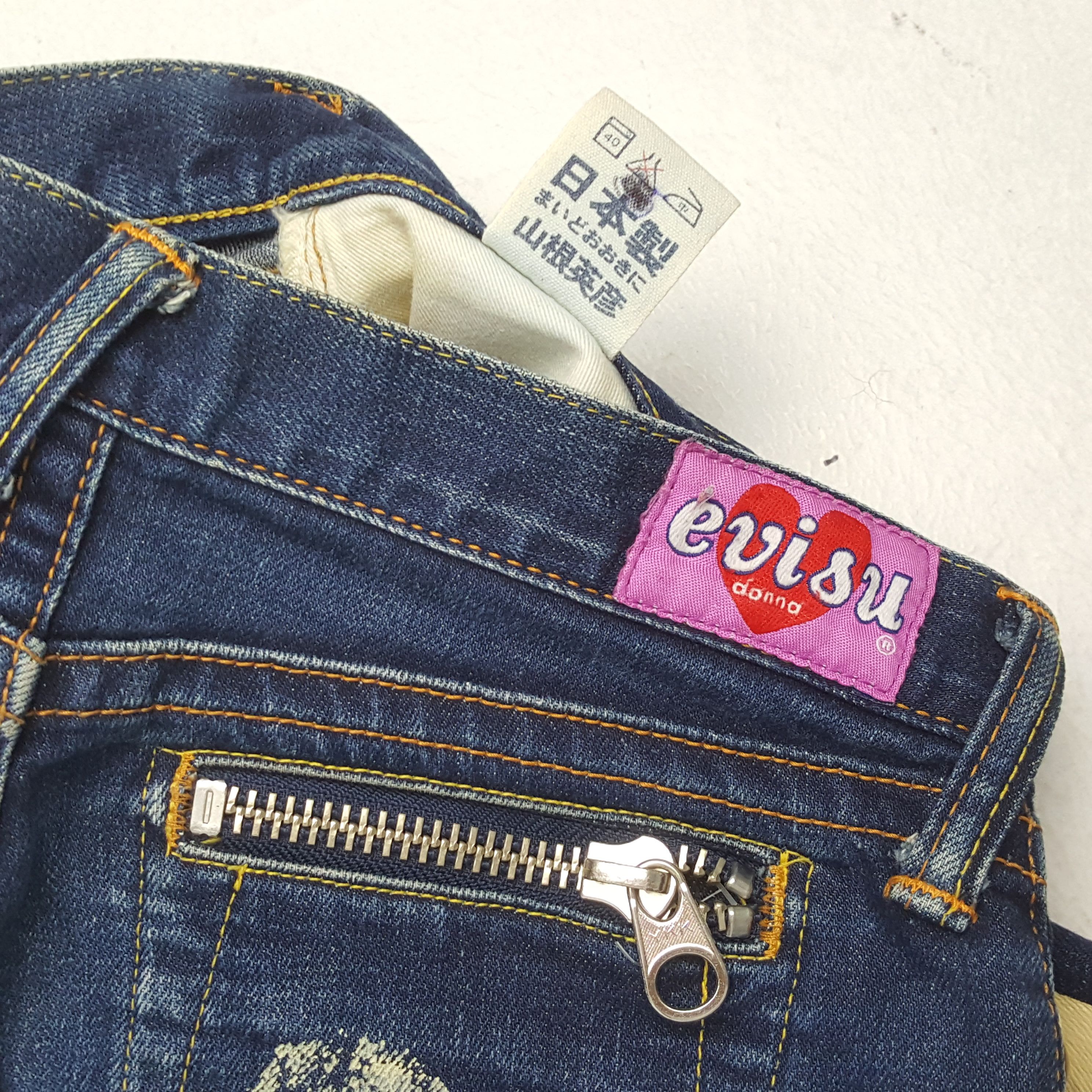 Evisu × Japanese Brand × Vintage EVISU Women Jeans Streetwear Custom Daicock Style Size 28" / US 6 / IT 42 - 15 Thumbnail